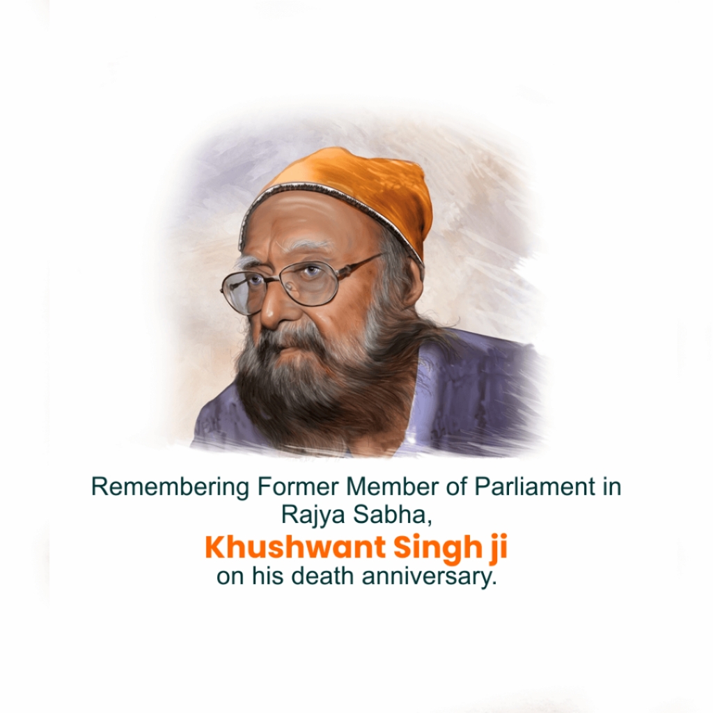 Remembering Khushwant Singh: A Literary Lion's Legacy | Download Poster and hd Photos Free 3 Khushwant Singh Death Anniversary hd images